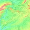 Attock District topographic map, elevation, terrain