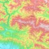 Dadeldhura topographic map, elevation, terrain