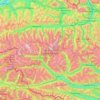 Nationalpark Hohe Tauern topographic map, elevation, terrain