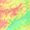 Douglas County topographic map, elevation, terrain