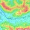 Castañeda topographic map, elevation, terrain