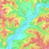 Montignac-Lascaux topographic map, elevation, terrain