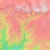 Lunana Gewogs topographic map, elevation, terrain