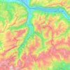 Glarus topographic map, elevation, terrain