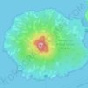 Rangitoto Island topographic map, elevation, terrain