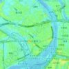 Sanchong District topographic map, elevation, terrain