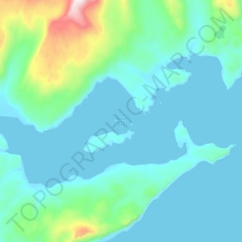 Bruin Bay topographic map, elevation, terrain
