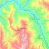 Covarachía topographic map, elevation, terrain