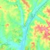 Chalais topographic map, elevation, terrain
