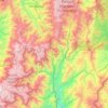 Cantón Palanda topographic map, elevation, terrain