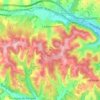La Bachellerie topographic map, elevation, terrain