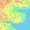 Hedensted Municipality topographic map, elevation, terrain