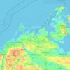 Vorpommern-Rügen topographic map, elevation, terrain