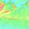 Foradada topographic map, elevation, terrain