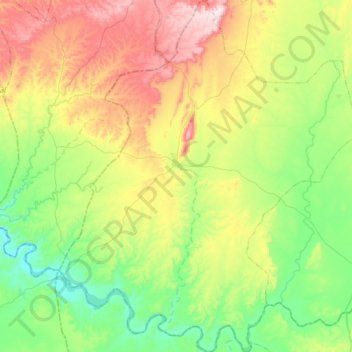 Ighoud topographic map, elevation, terrain