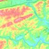 West Bradford Township topographic map, elevation, terrain