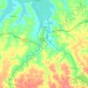 Chaval topographic map, elevation, terrain