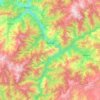 Artvin topographic map, elevation, terrain