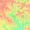 Giles County topographic map, elevation, terrain