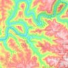 Faria Lemos topographic map, elevation, terrain