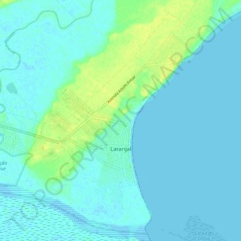 Laranjal / Z3 topographic map, elevation, terrain