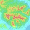 Заповедник «Кедровая Падь» topographic map, elevation, terrain