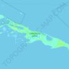 Little Exuma Island topographic map, elevation, terrain