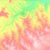 Porcupine District topographic map, elevation, terrain