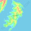 Nuka Island topographic map, elevation, terrain