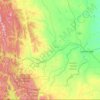 Census Division No. 3 topographic map, elevation, terrain