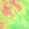 Krokoms kommun topographic map, elevation, terrain