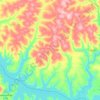 Iepê topographic map, elevation, terrain