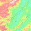 勐龙镇 topographic map, elevation, terrain