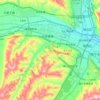 Chengxi District topographic map, elevation, terrain