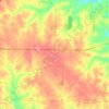 Clever topographic map, elevation, terrain