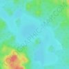 Lac Flavrian topographic map, elevation, terrain