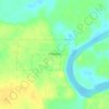 Memphis topographic map, elevation, terrain