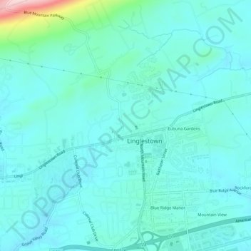 Linglestown topographic map, elevation, terrain