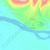 Chuathbaluk topographic map, elevation, terrain