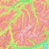 Ötztaler Alpen topographic map, elevation, terrain