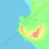 Paita topographic map, elevation, terrain