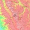 Parque Nacional Huascarán topographic map, elevation, terrain