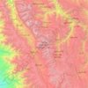 Parc National de Huascarán topographic map, elevation, terrain