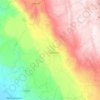 Las Rosas topographic map, elevation, terrain
