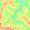 Avaí topographic map, elevation, terrain