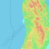 Kholmsky District topographic map, elevation, terrain