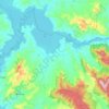 Talgarno topographic map, elevation, terrain