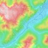 Langwies topographic map, elevation, terrain