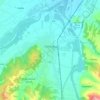 Stary Sącz topographic map, elevation, terrain