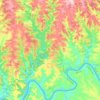 Municipio de Colonia Aurora topographic map, elevation, terrain